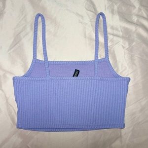DIVIDED H&M Cropped Lilac Tank top